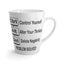 Ctrl-Alt-Del-Latte Mug, 12oz