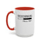 Overthinking-Accent Coffee Mug (11, 15oz)
