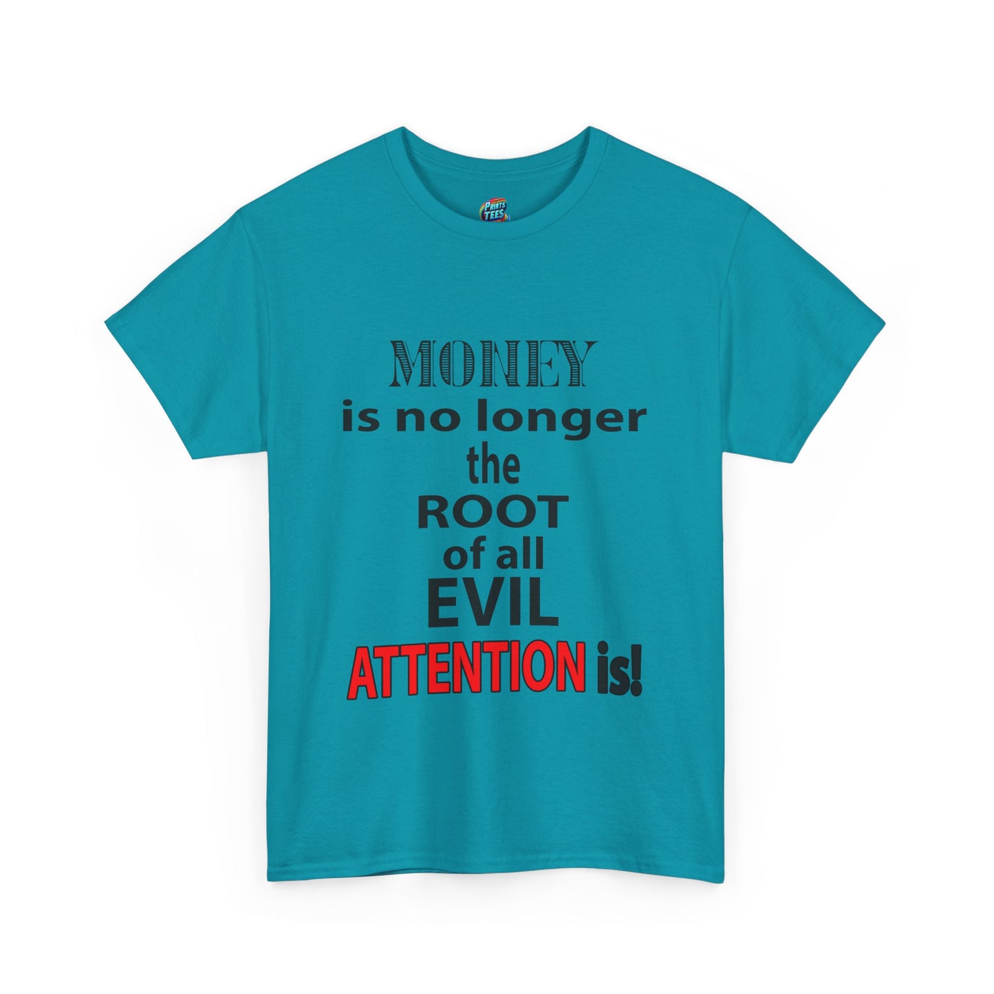 Root of evil-Attention-Heavy Cotton Classic Tee