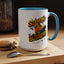 Standing on Business-Tim Boot-Accent Coffee Mug (11, 15oz)