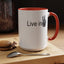 Hand Peace-Accent Coffee Mug (11, 15oz)