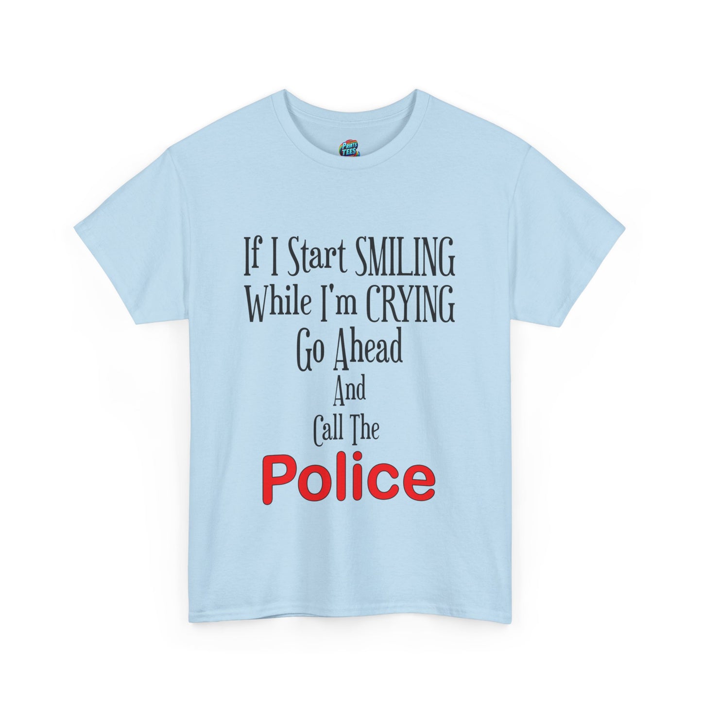 Smiling-Crying-Heavy Cotton Classic Tee