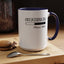 Overthinking-Accent Coffee Mug (11, 15oz)