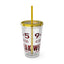 9 to 5-Sunsplash Acrylic Tumbler with Straw, 16oz