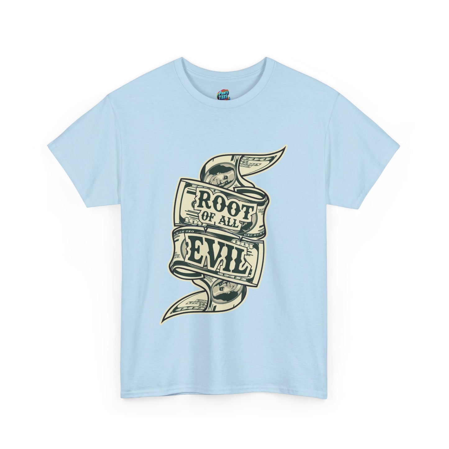Root of Evil-Money-Heavy Cotton Classic Tee