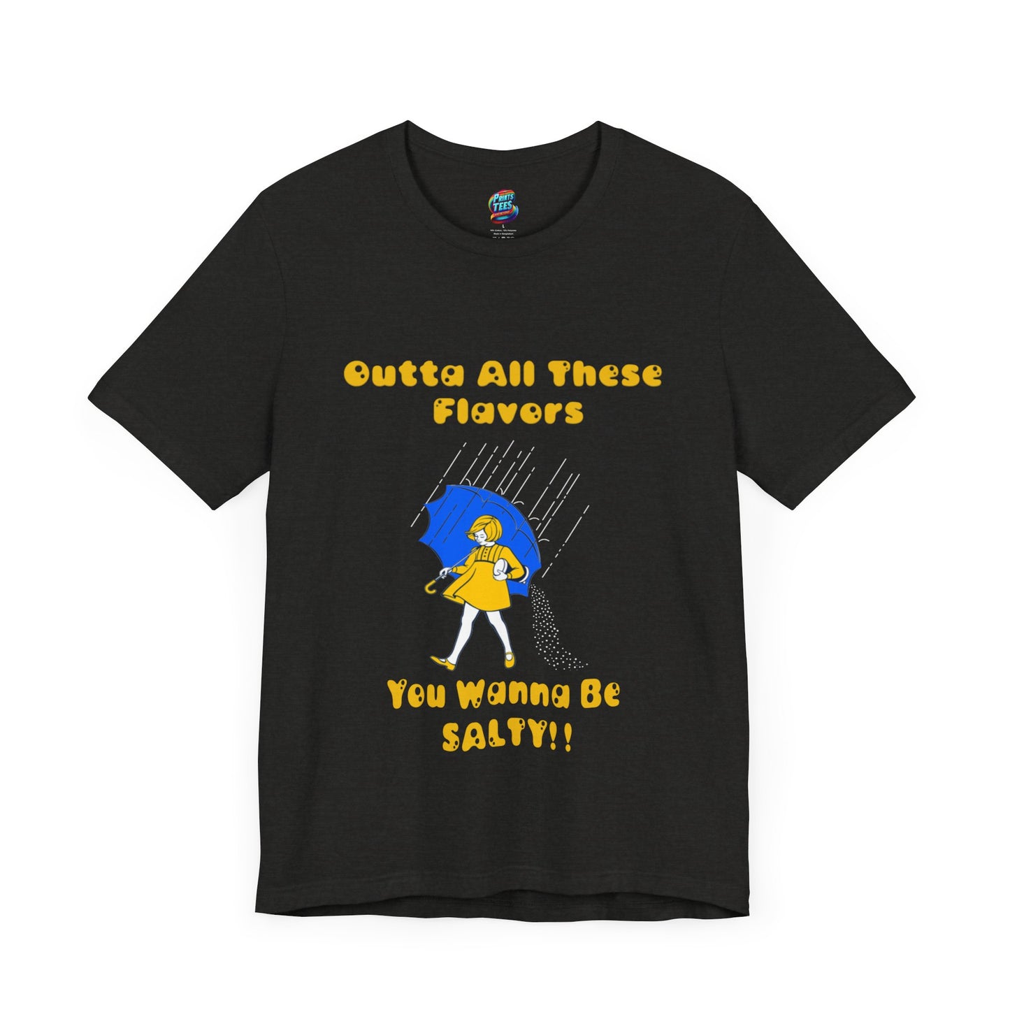 Salty-White Girl-Jersey Knit T-Shirt
