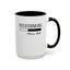 Overthinking-Accent Coffee Mug (11, 15oz)