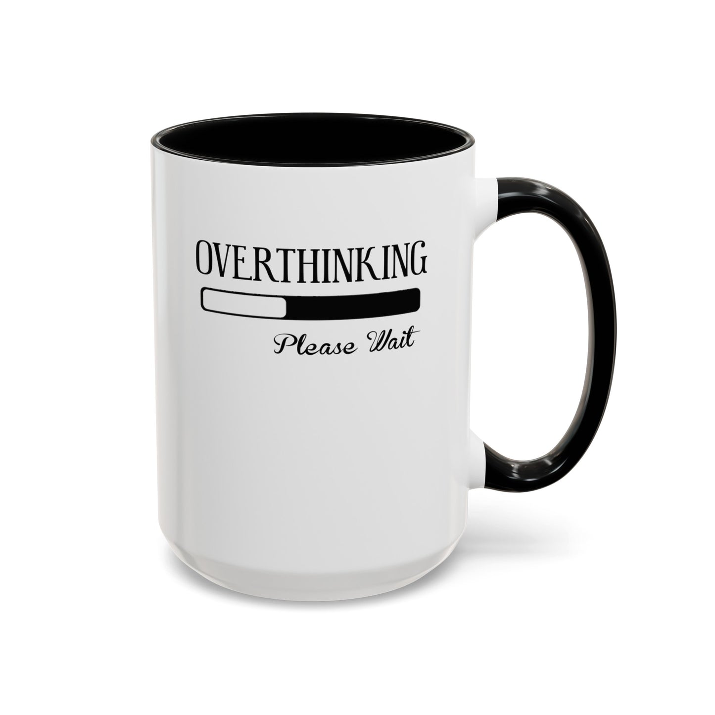 Overthinking-Accent Coffee Mug (11, 15oz)