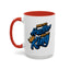 Mind of a Hustler-Accent Coffee Mug (11, 15oz)