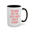 Mouth Closed-Accent Coffee Mug (11, 15oz)