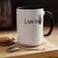 Hand Peace-Accent Coffee Mug (11, 15oz)