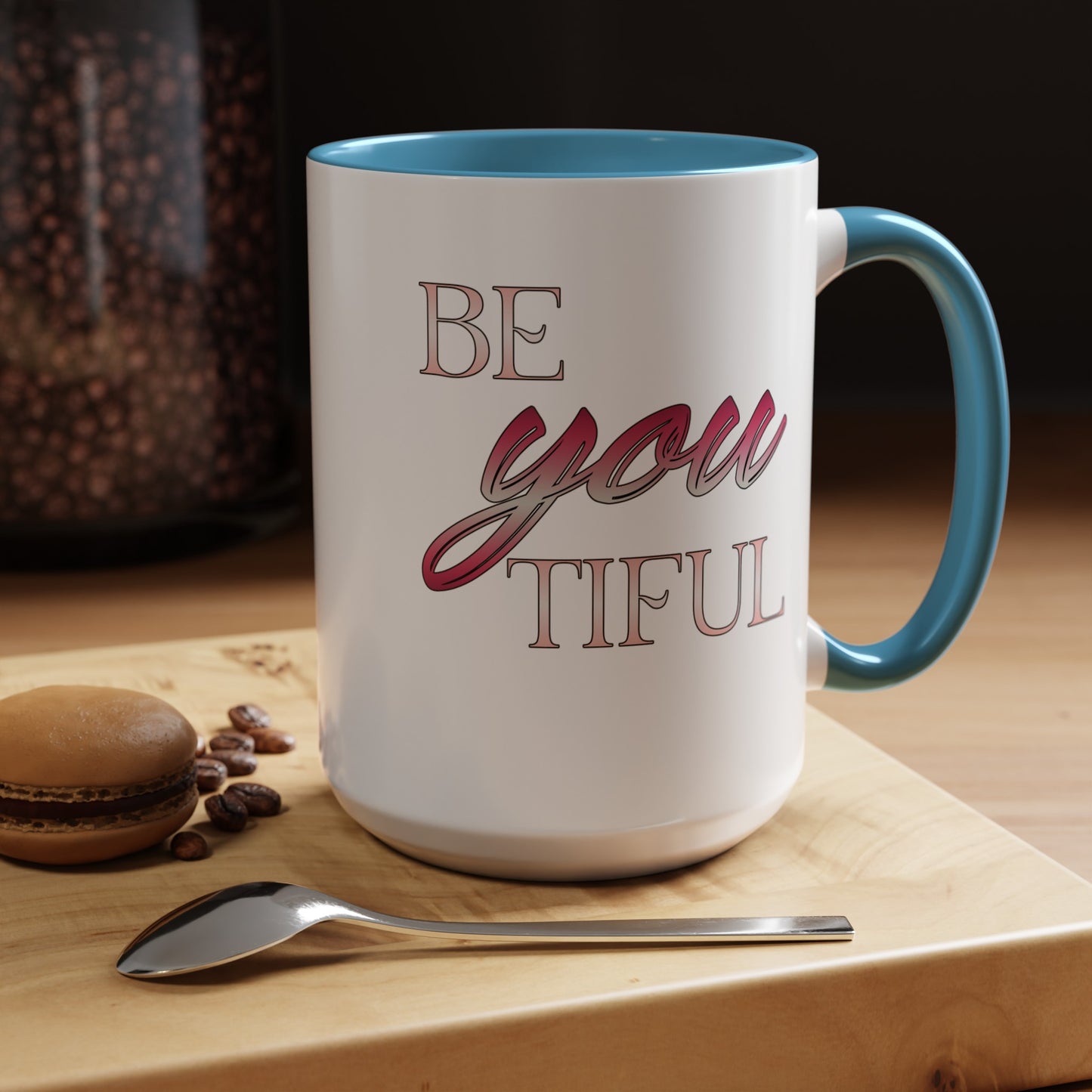 Beyoutiful-Accent Coffee Mug (11, 15oz)