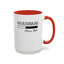 Overthinking-Accent Coffee Mug (11, 15oz)