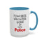 Smiling-Crying-Accent Coffee Mug (11, 15oz)