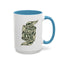 Root of Evil-Money-Accent Coffee Mug (11, 15oz)