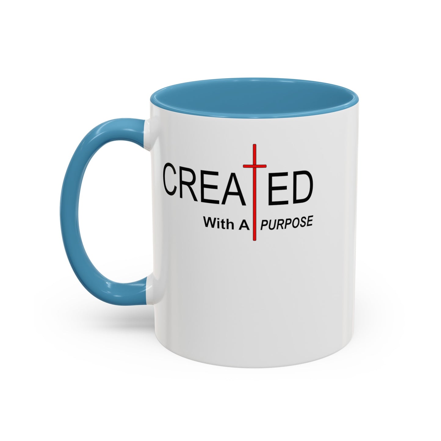 Created With Purpose-Accent Coffee Mug (11, 15oz)