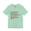 They Don't Know-Jersey Knit T-Shirt