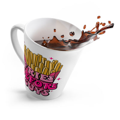 Fries before Guys-Latte Mug, 12oz