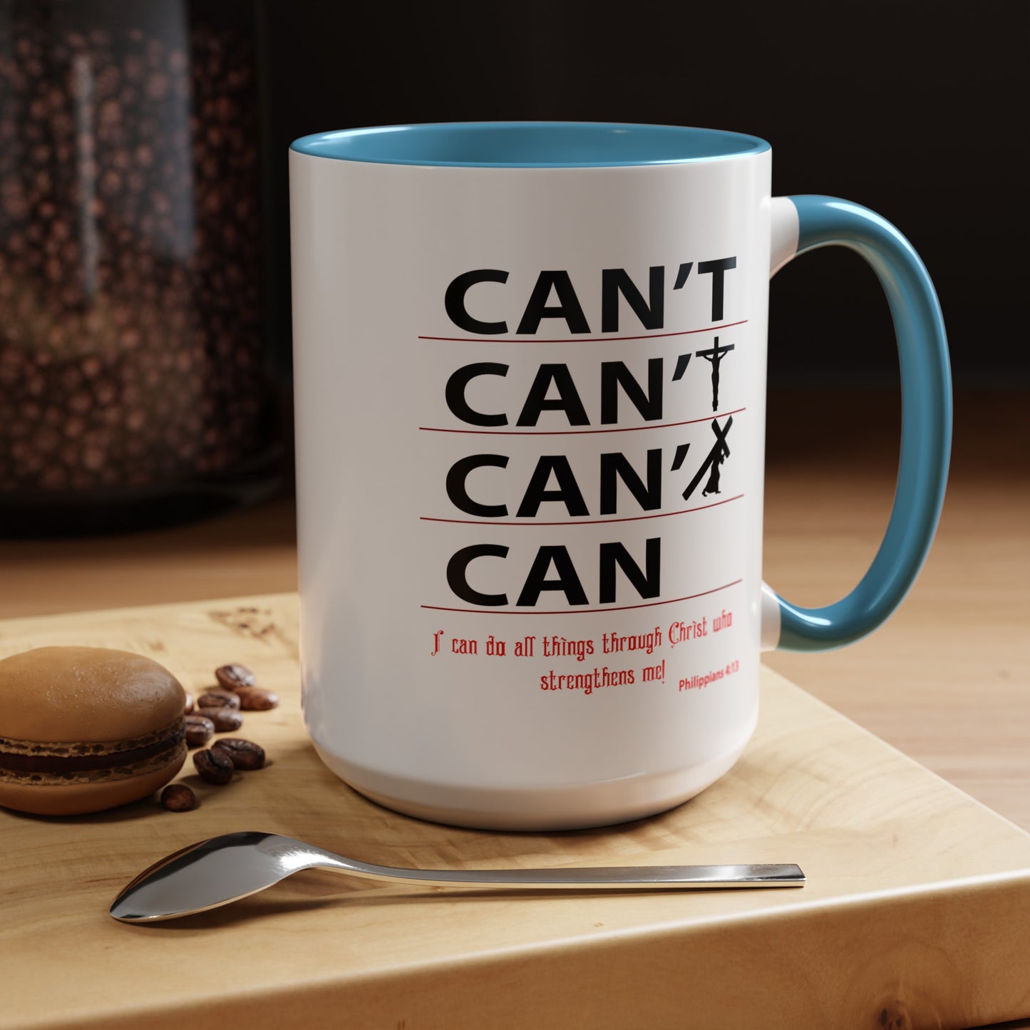 Through Christ-Accent Coffee Mug (11, 15oz)