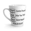 Ctrl-Alt-Del-Latte Mug, 12oz