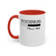 Overthinking-Accent Coffee Mug (11, 15oz)