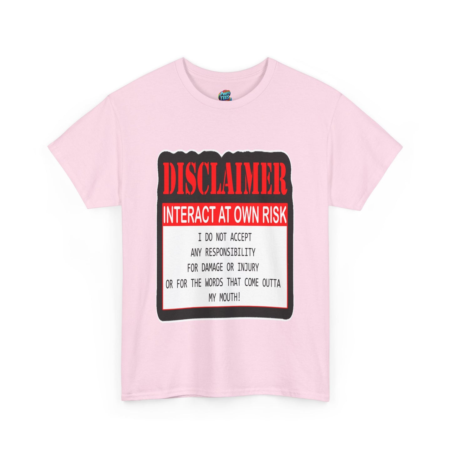 Interact at Own Risk-Heavy Cotton Classic Tee