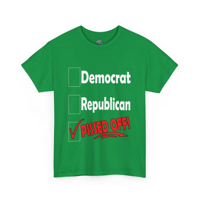 Dem-Rep-White-Heavy Cotton Classic Tee