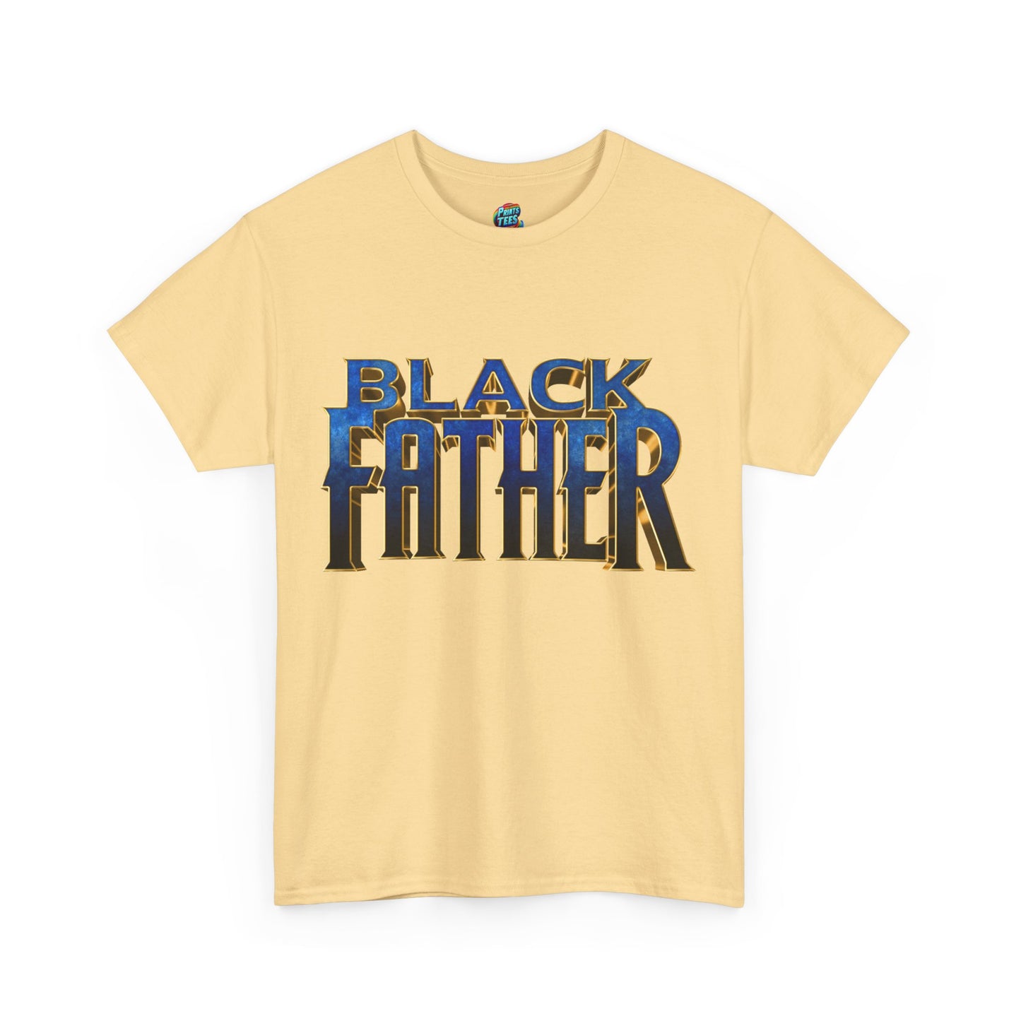 Black Father Panther Style-Heavy Cotton Classic Tee