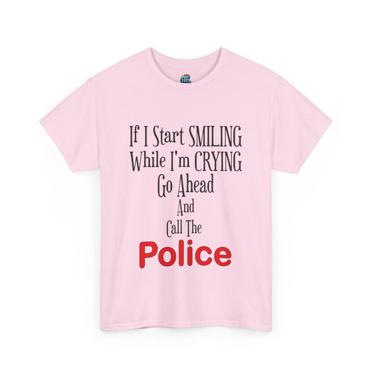 Smiling-Crying-Heavy Cotton Classic Tee
