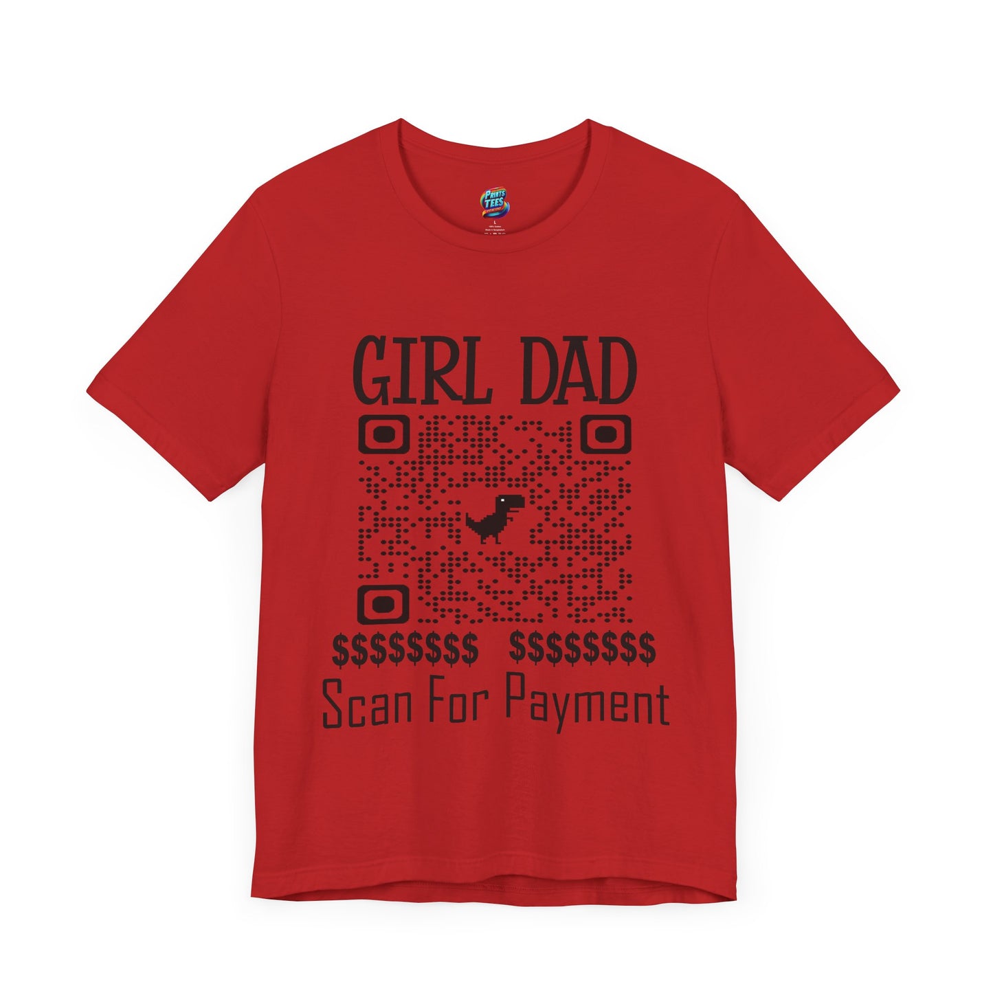 Scan for Payment-Jersey Knit T-Shirt