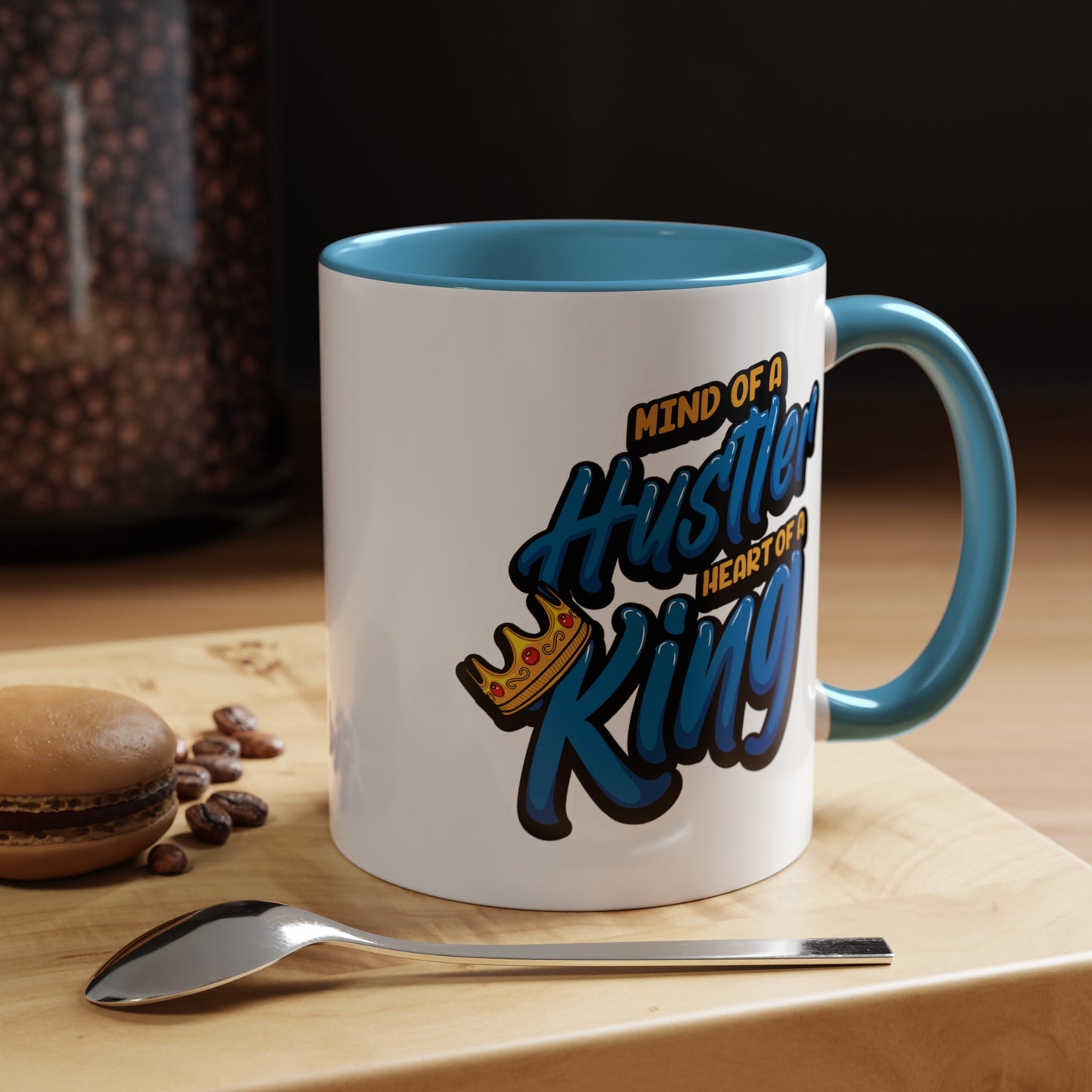 Mind of a Hustler-Accent Coffee Mug (11, 15oz)