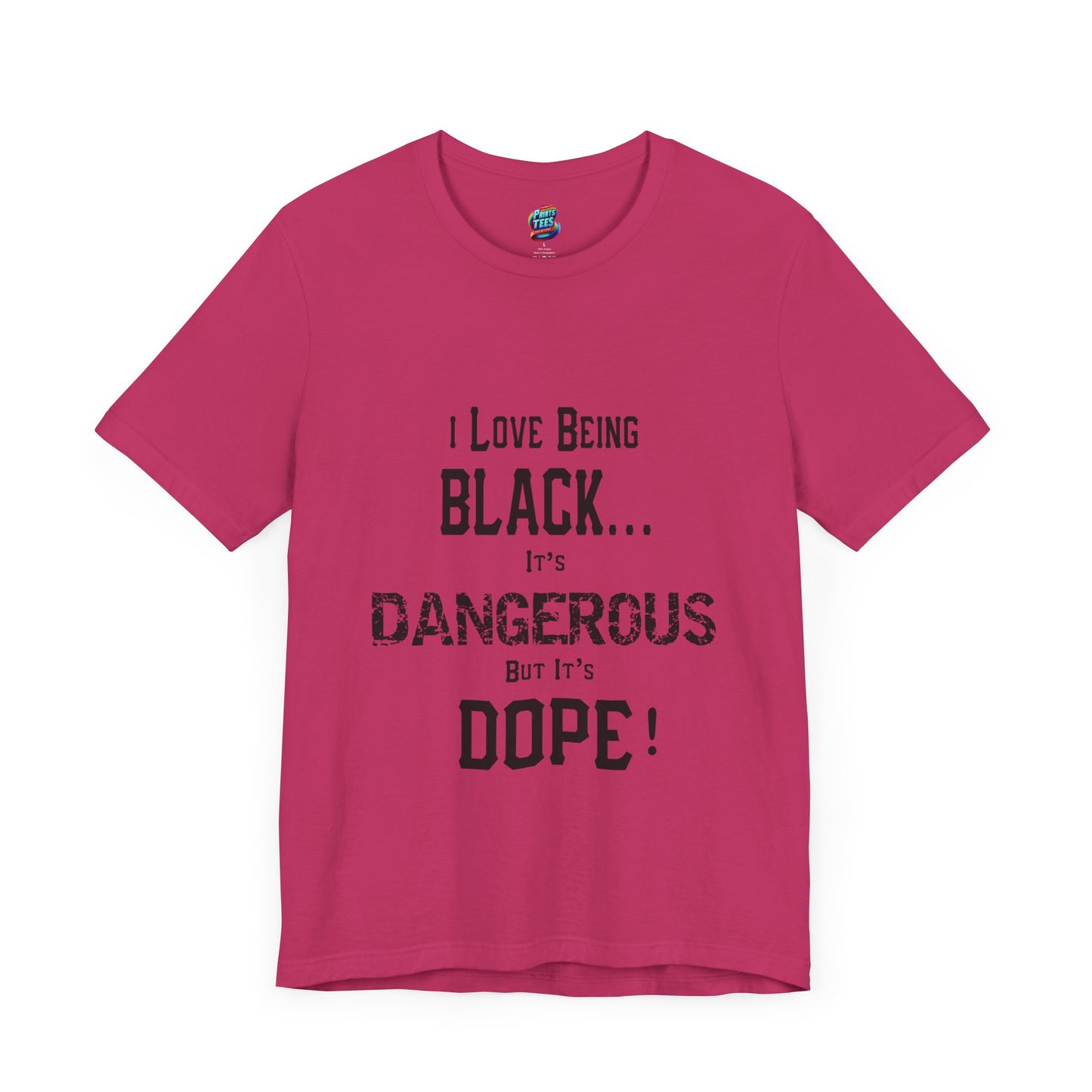 Black Is Dangerous-Jersey Knit T-Shirt