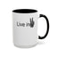 Hand Peace-Accent Coffee Mug (11, 15oz)