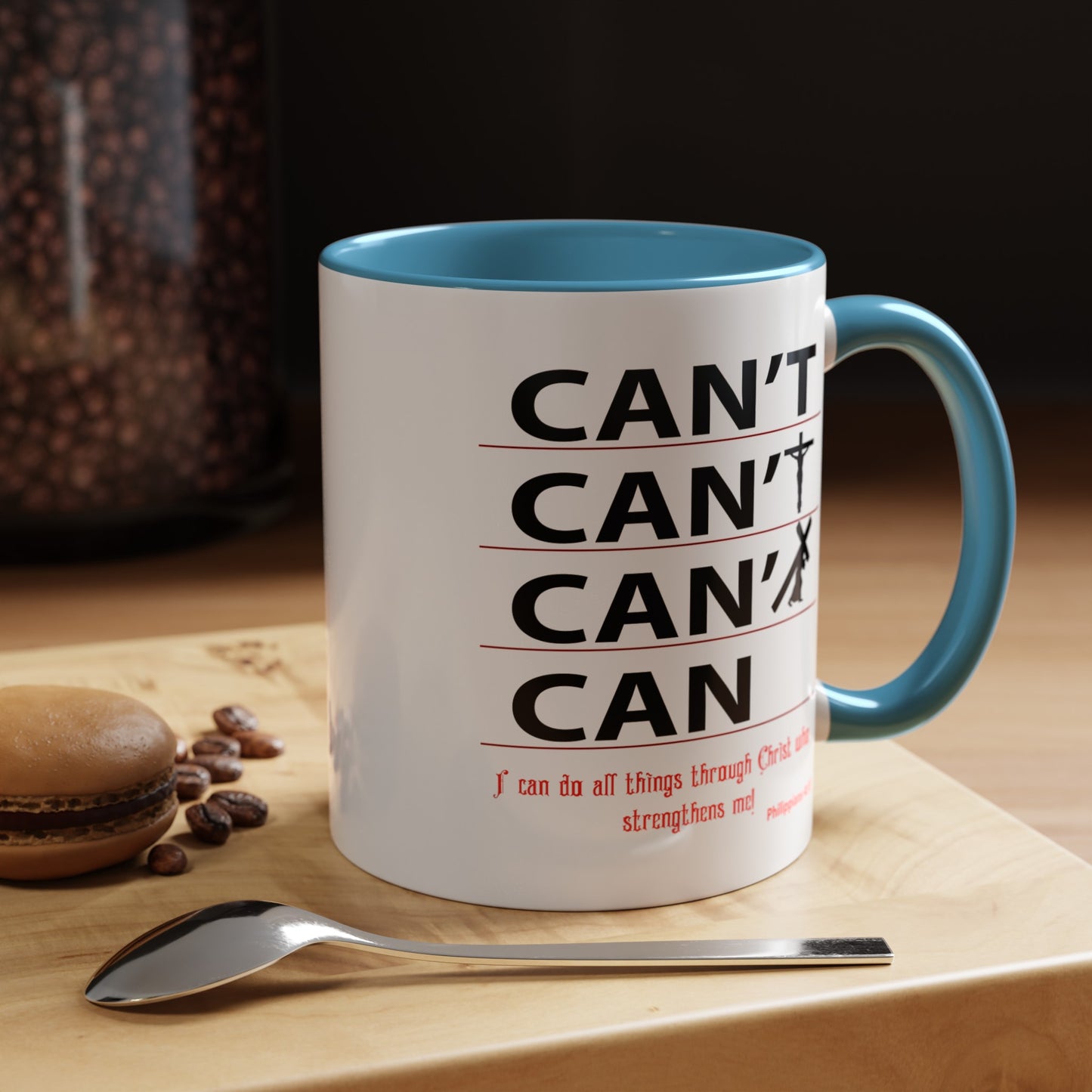 Through Christ-Accent Coffee Mug (11, 15oz)
