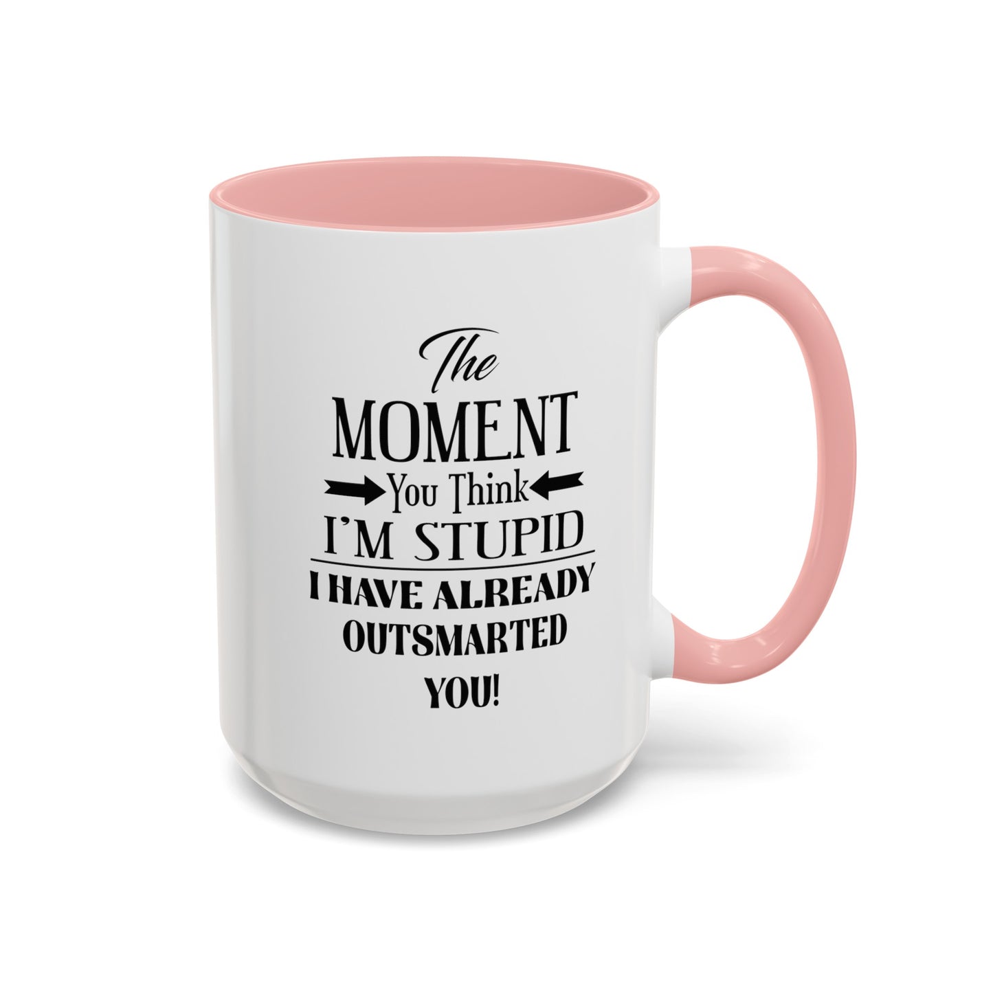 Outsmarted-Accent Coffee Mug (11, 15oz)