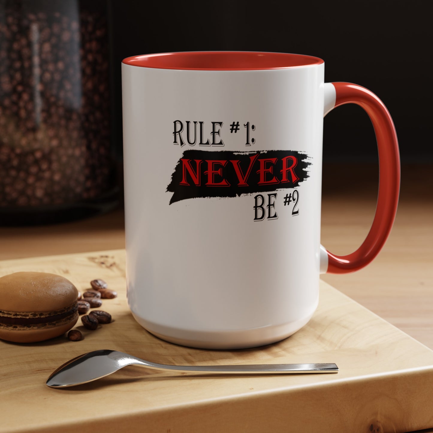 Never #2-Accent Coffee Mug (11, 15oz)