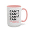 Through Christ-Accent Coffee Mug (11, 15oz)