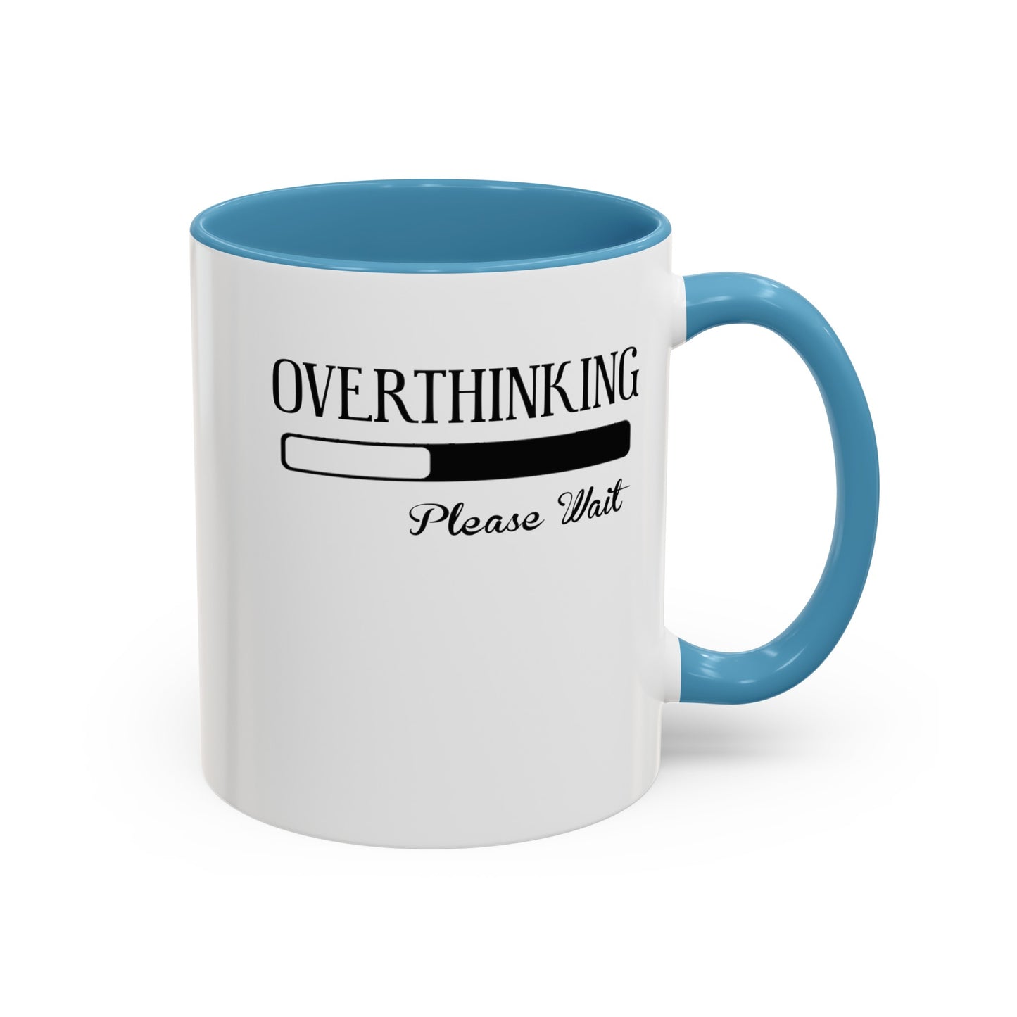 Overthinking-Accent Coffee Mug (11, 15oz)