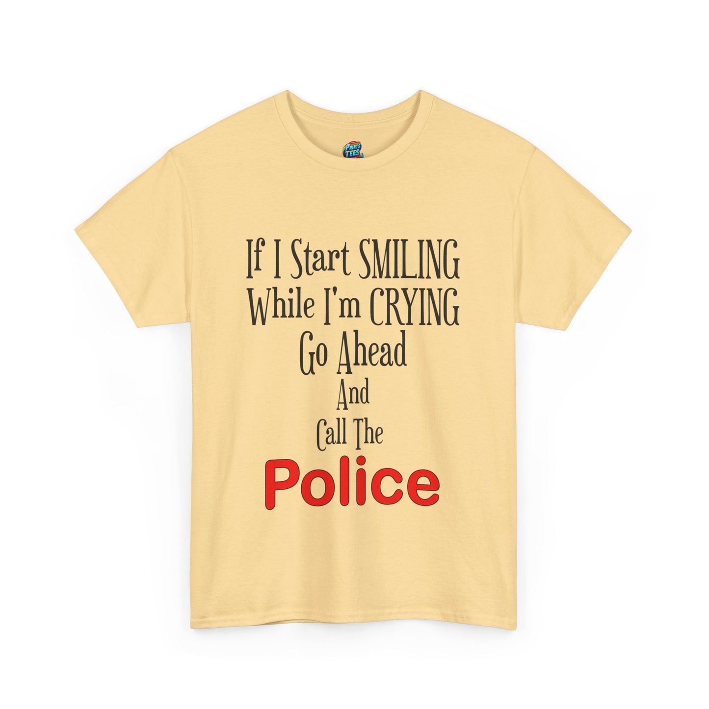 Smiling-Crying-Heavy Cotton Classic Tee