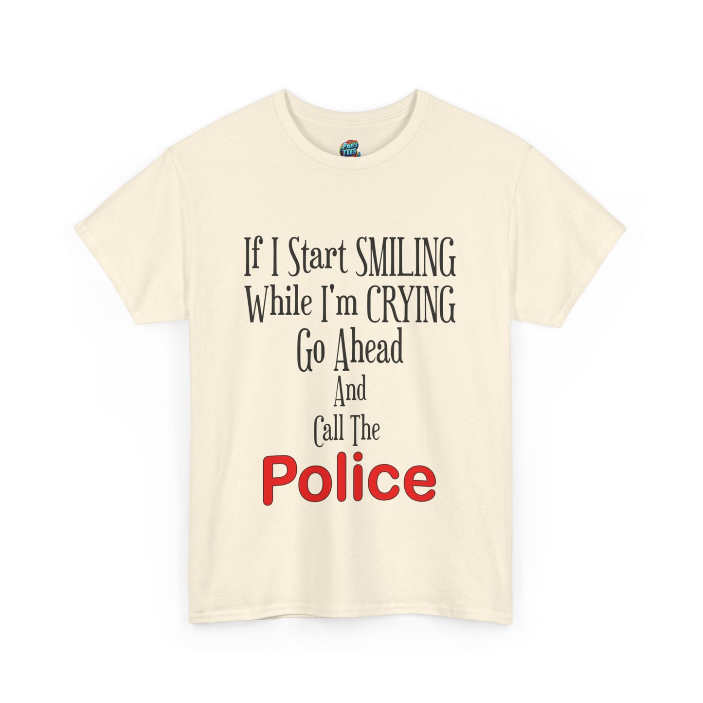 Smiling-Crying-Heavy Cotton Classic Tee