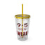9 to 5-Sunsplash Acrylic Tumbler with Straw, 16oz