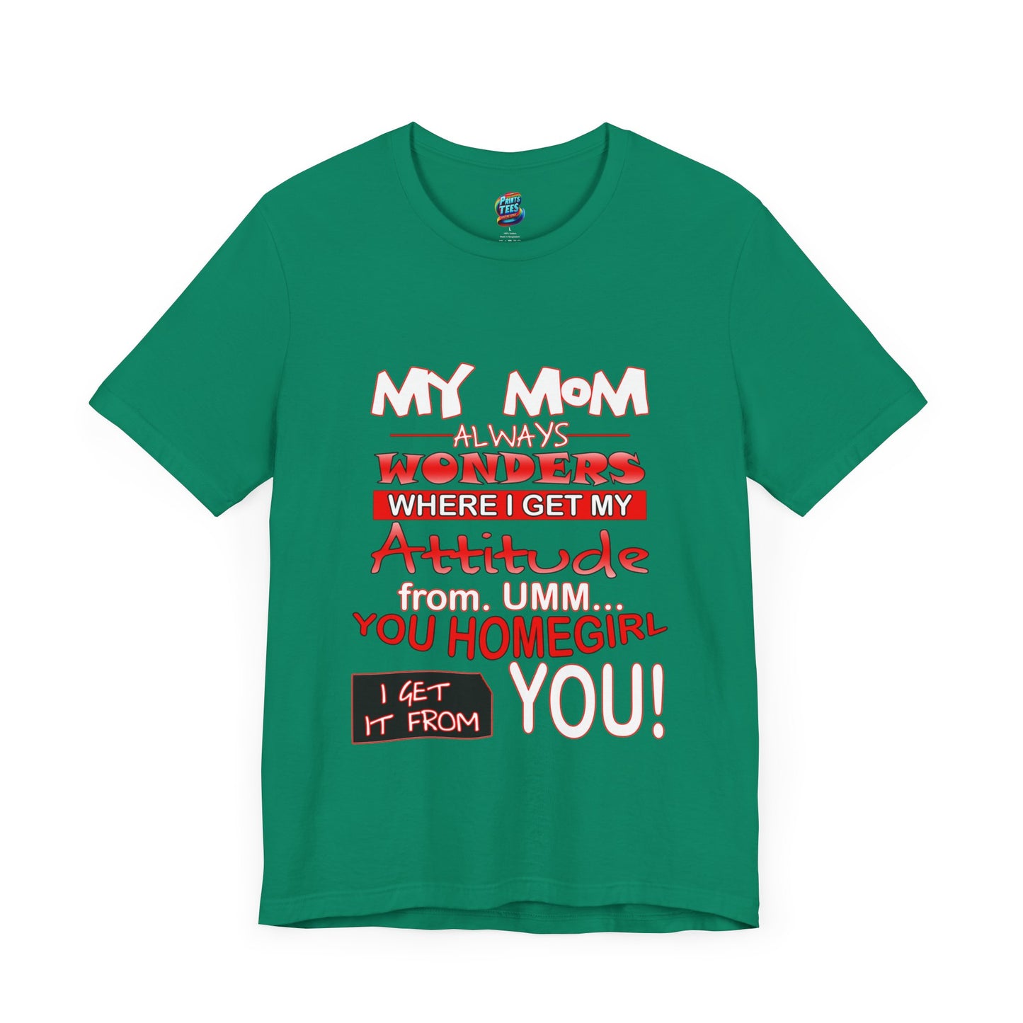 Attitude-Jersey Knit T-Shirt