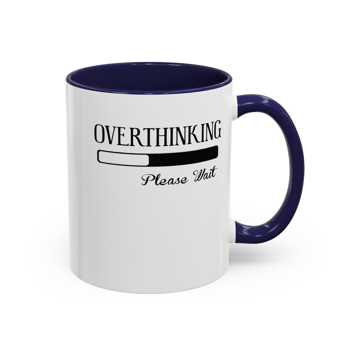 Overthinking-Accent Coffee Mug (11, 15oz)