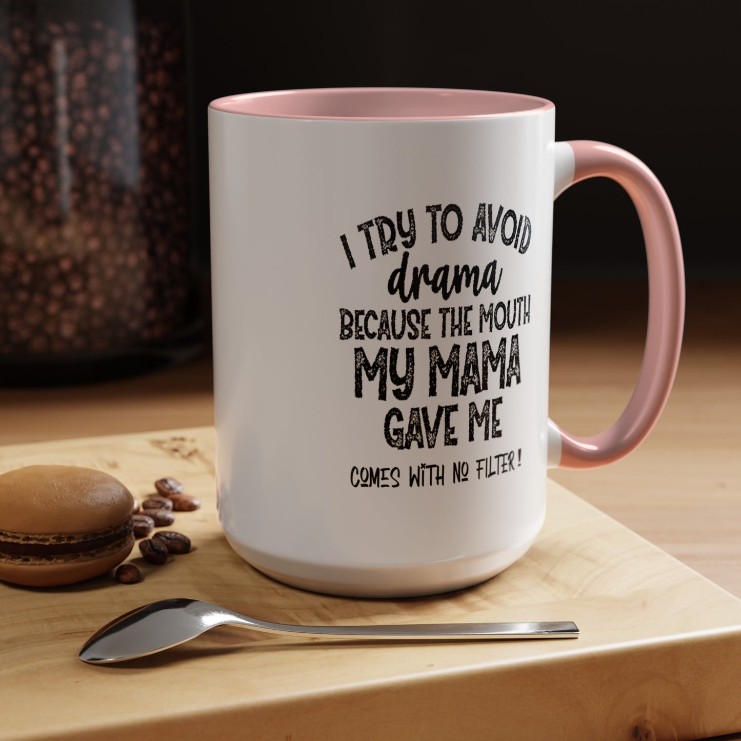 No Filter-Accent Coffee Mug (11, 15oz)