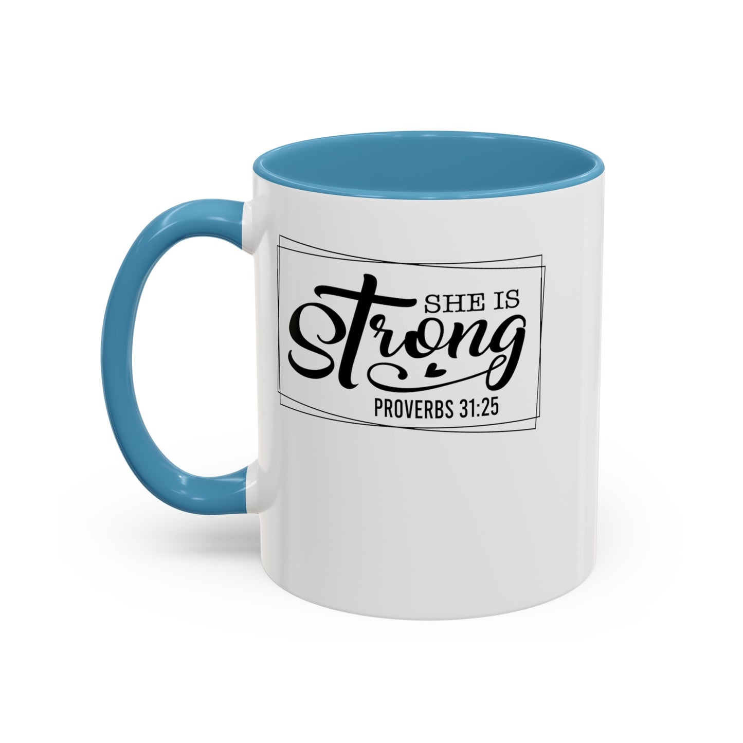 She is Strong-Accent Coffee Mug (11, 15oz)