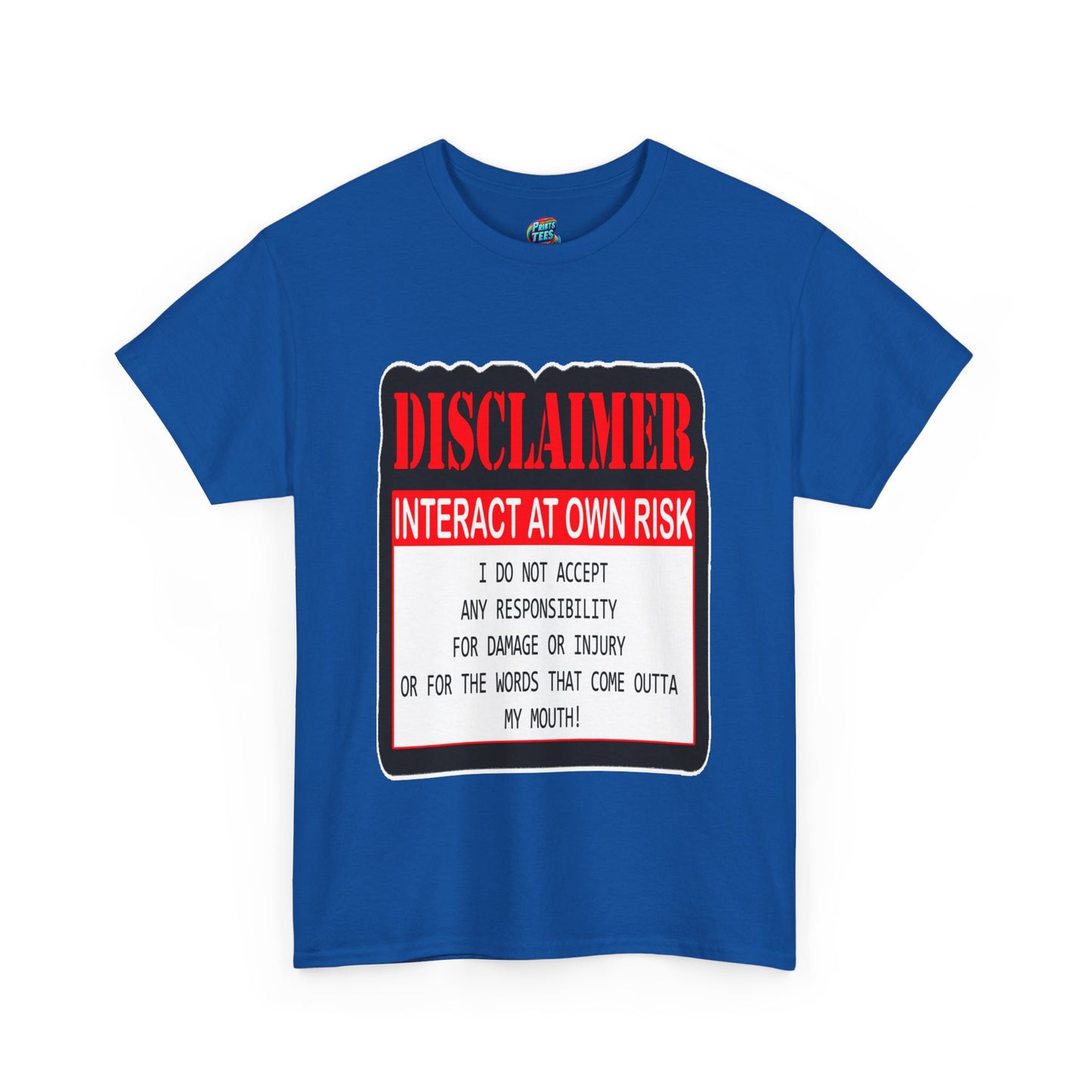 Interact at Own Risk-Heavy Cotton Classic Tee