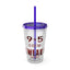 9 to 5-Sunsplash Acrylic Tumbler with Straw, 16oz