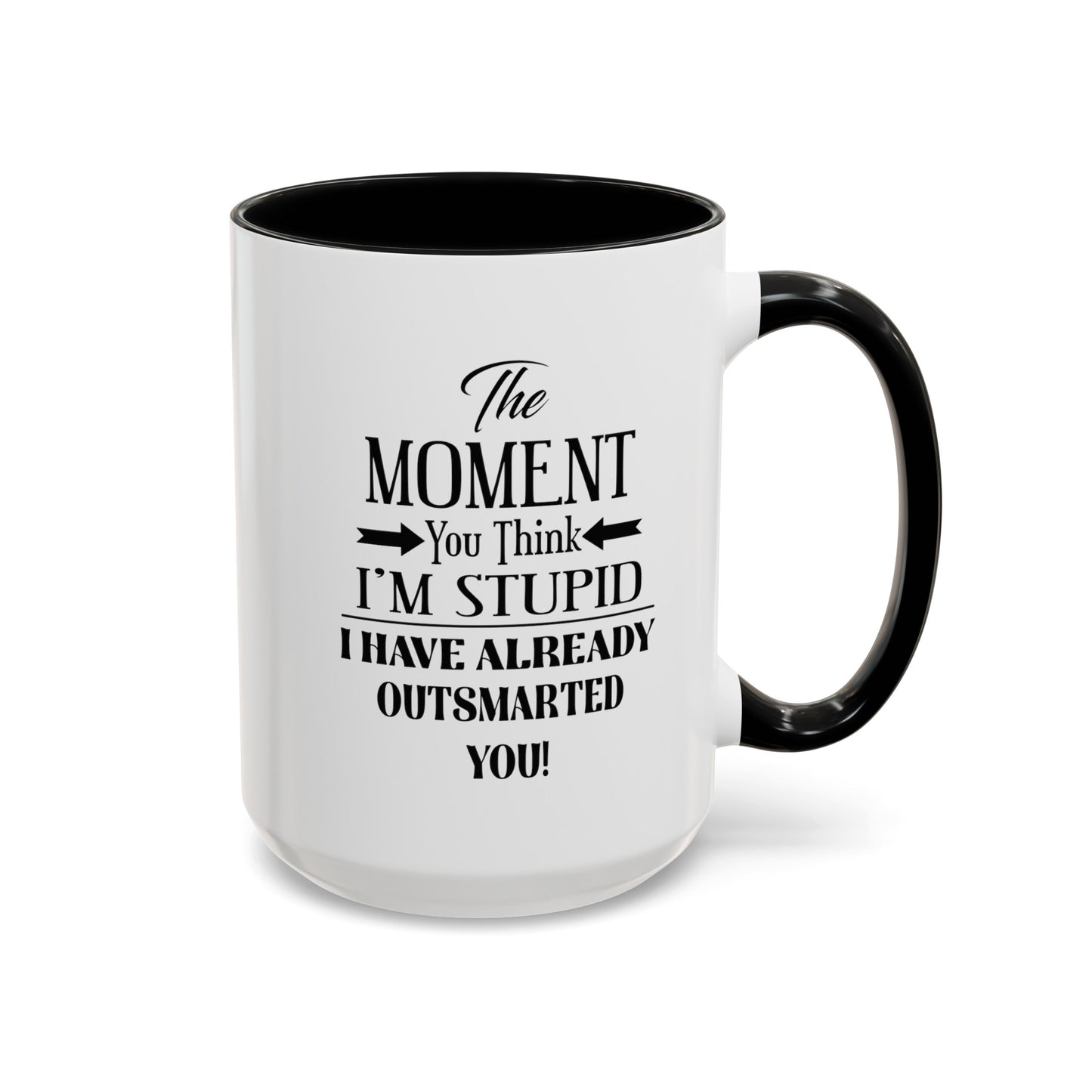 Outsmarted-Accent Coffee Mug (11, 15oz)