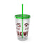 9 to 5-Sunsplash Acrylic Tumbler with Straw, 16oz