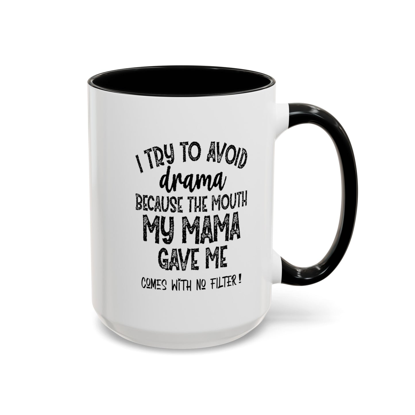 No Filter-Accent Coffee Mug (11, 15oz)